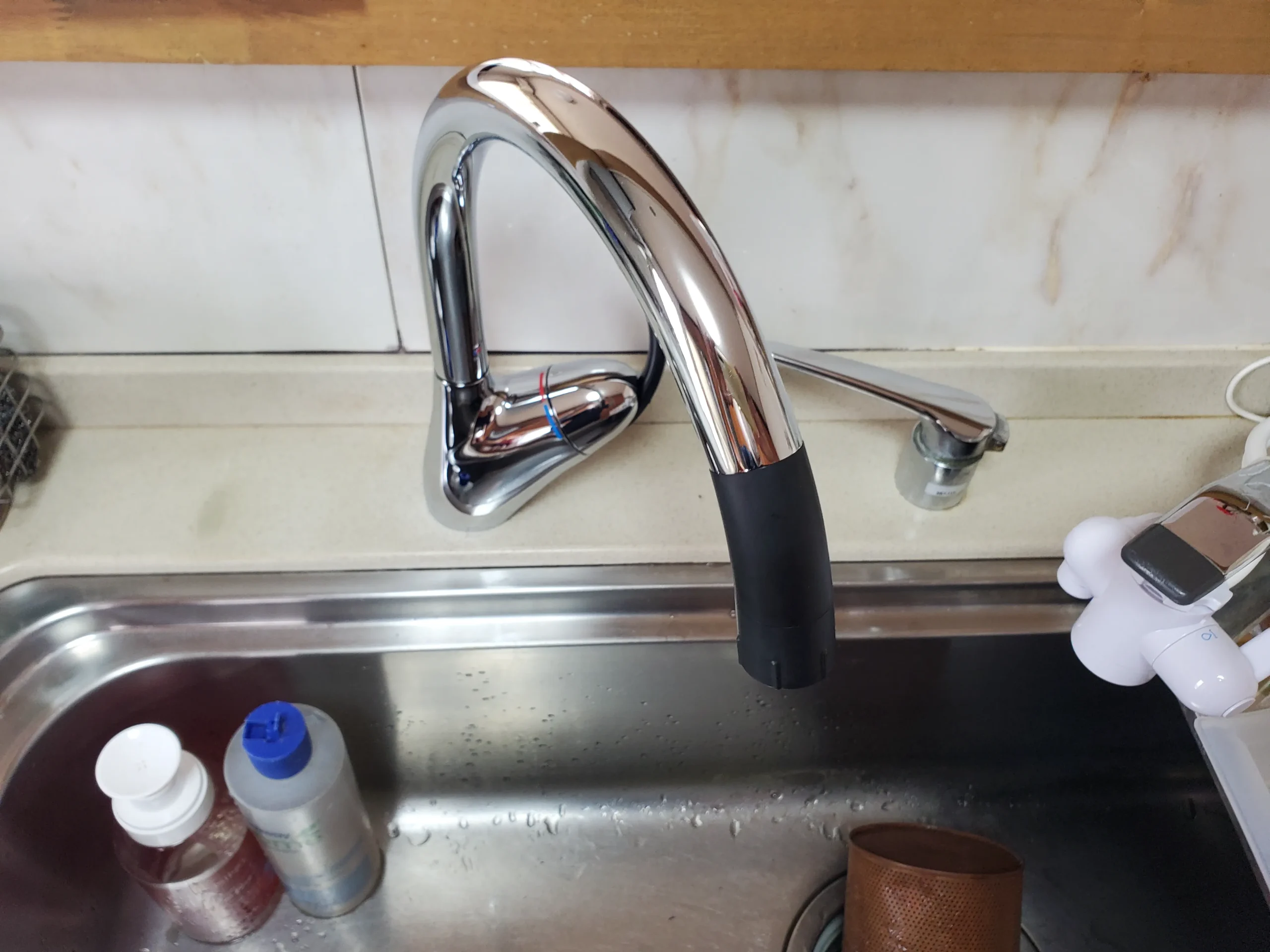 LIXIL キッチン用水栓金具　2ハンドル（一時止水）  - 2